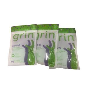 3 PACKS Of Grin Berry‎ Awesome Kiddo Flossers